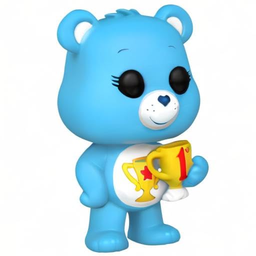 Funko Pop! Animation: CB40- Champ Bear - Beflockt CH - Care Bears - Vinyl-Sammelfigur - Geschenkidee