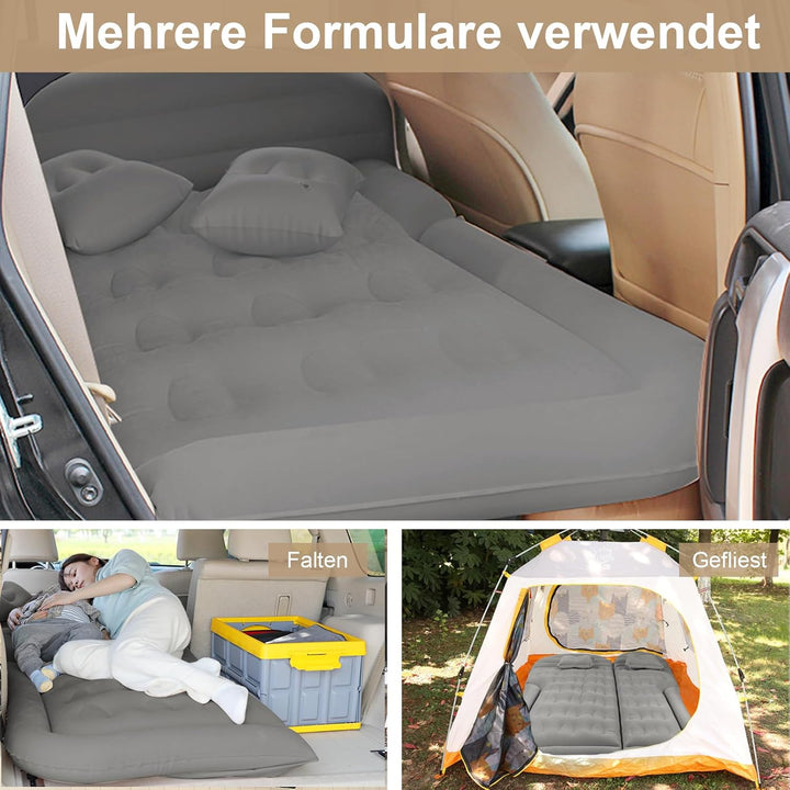 Auto Luftmatratze SUV Aufblasbare Matratze mit Pumpe Dickere Beflocktes Luftbett Tragbare Camping Ma