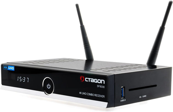 Octagon SF8008 UHD 4K Combo Receiver, Sat- Kabel- & DVB-T2 Receiver, E2 Linux & Define OS, DVB-S2X &