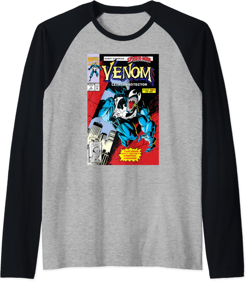 Marvel Venom Lethal Protector Retro Comic Raglan