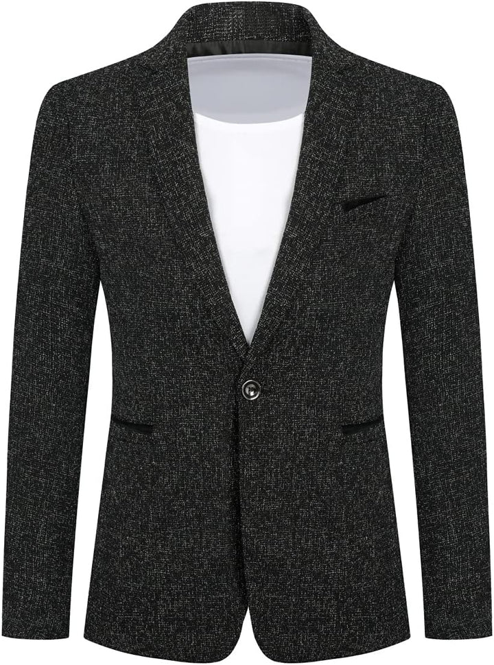 Allthemen Herren Sakko Sportlich Baumwolle Blazer Slim Fit Modern Jackett Jacke Casual Anzugjacke fü