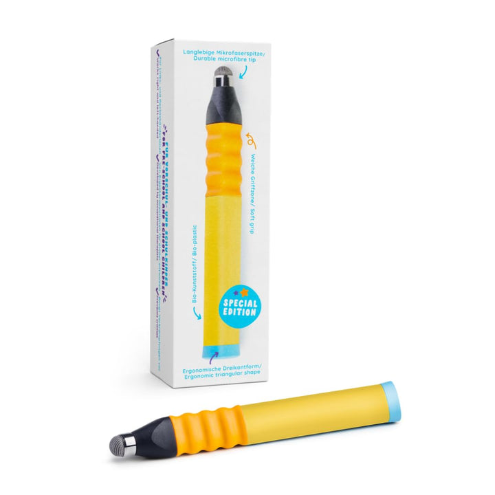 Edurino Eingabestift Ergonomisch – Dreipunktgriff für Kinder – Gelb, Gelb