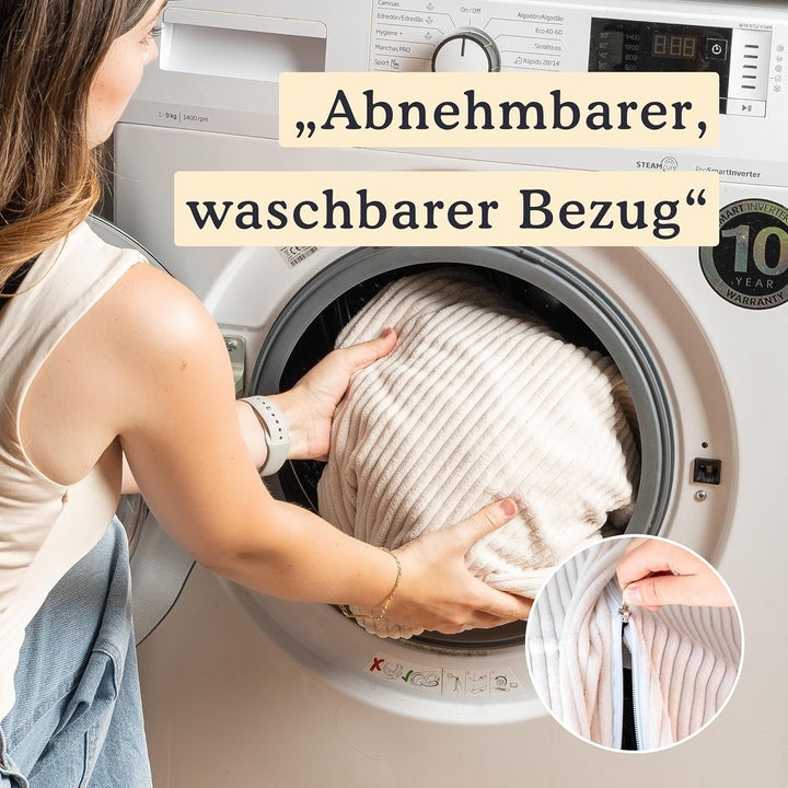 bananair - Sitzsack Cord für Kinder, Weich & Bequem, Maschinenwaschbarer Bezug, Gaming Sitzsack mit