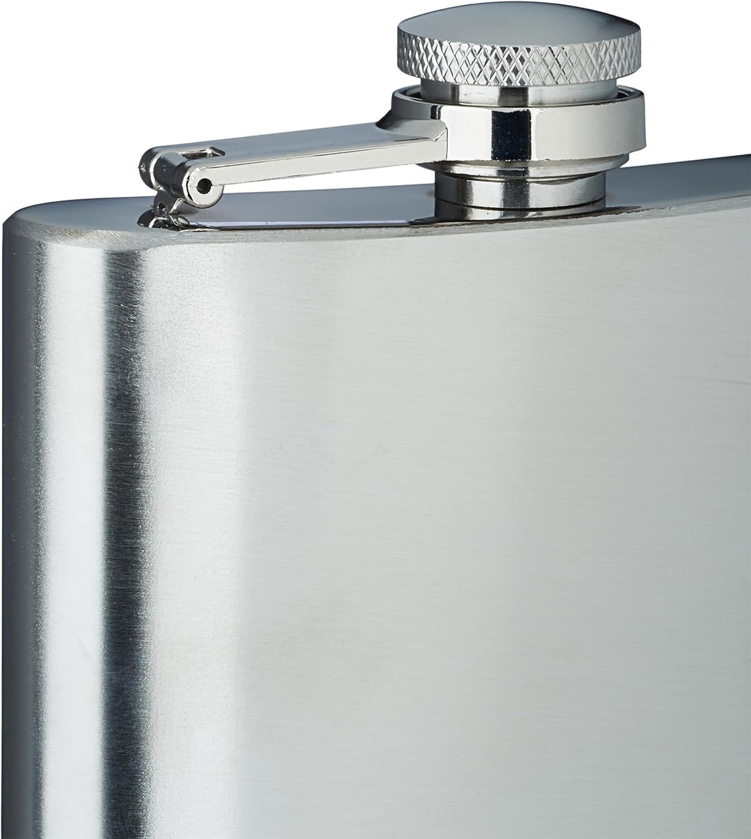 Relaxdays Flachmann 10er Set, 200 ml, Edelstahl Schnapsbehälter für unterwegs, Taschenflasche Schrau