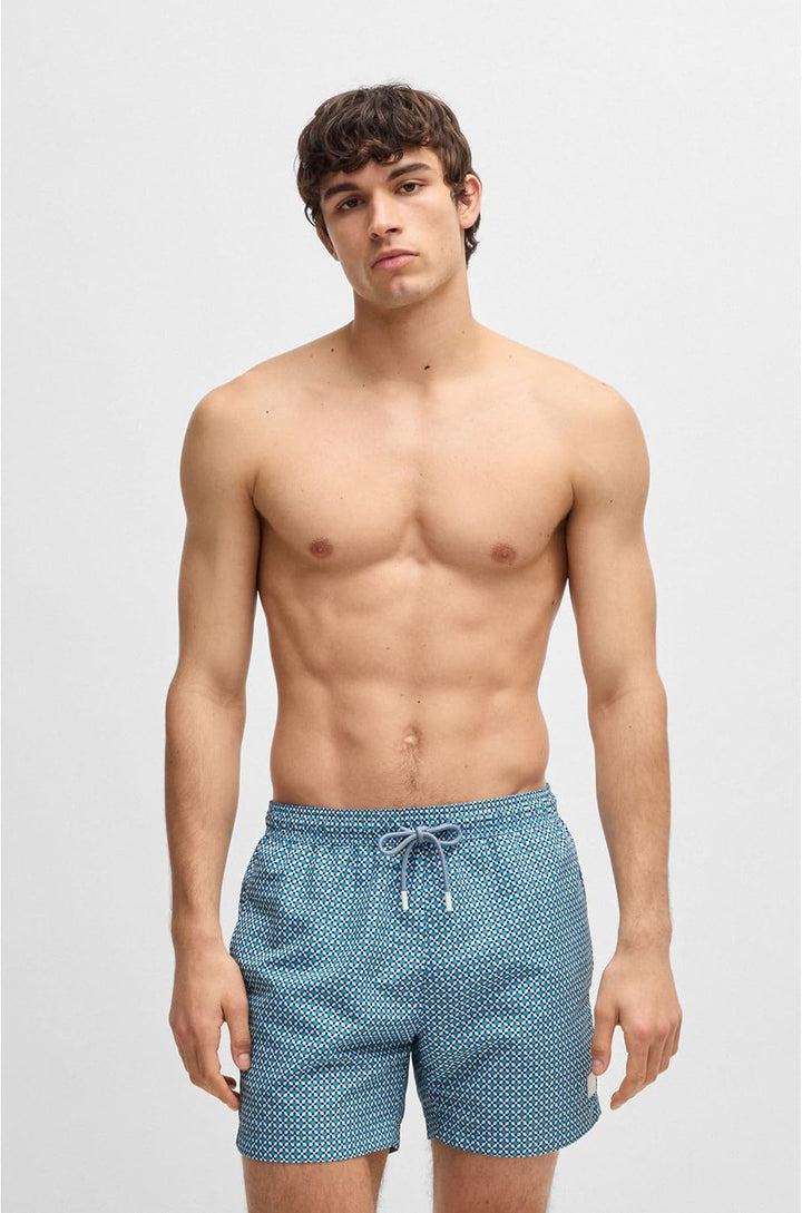 BOSS Herren Vibe Swim Short S Blau483, S Blau483