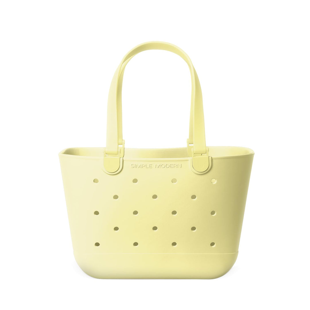 Simple Modern Strandtasche aus Gummi | Grosse Wasserdichte Tragetasche mit Reissverschlusstasche für