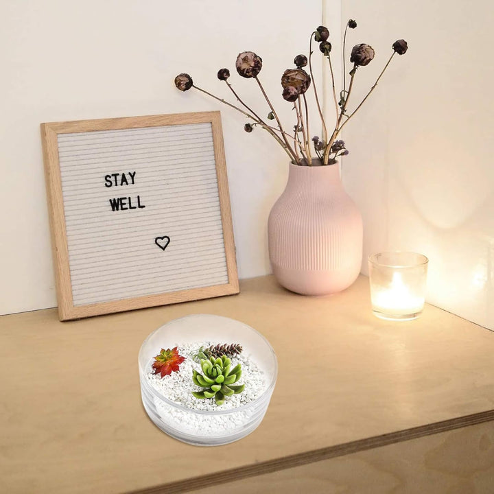 YARNOW Runder Blumentopf Aus Glas Dekorative Herzstückvase Terrarienpflanzvase Rustikal Hydroponisch