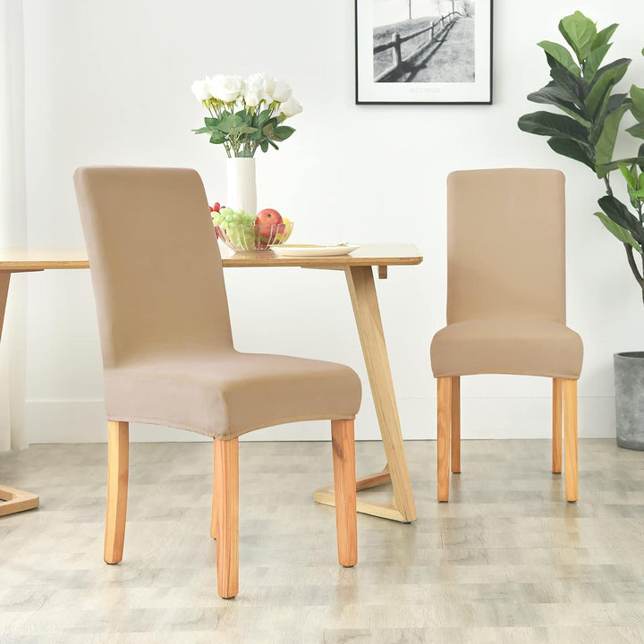 Morwealth 4er 6er Set Stuhlhussen, Stuhlbezug für Esszimmer Waschbar Samt Stretch Stuhl hussen Unive