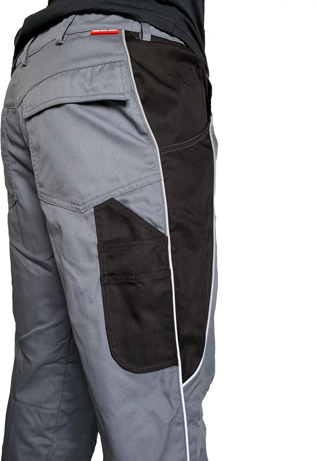 E.S. Herren Bundhose Active Arbeitshose Workwear 48 Grau/Schwarz, 48 Grau/Schwarz