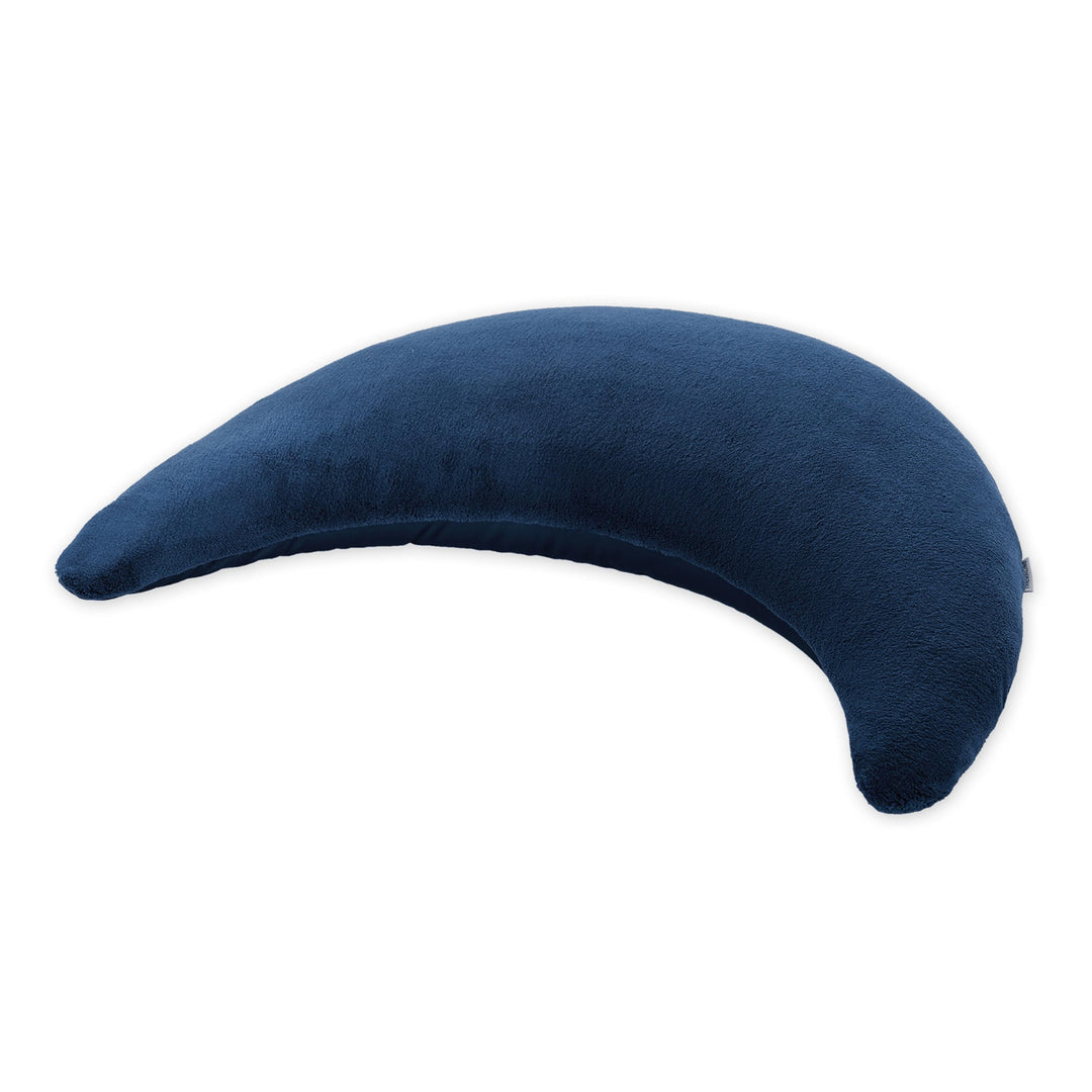 Theraline Plüschmond Stillkissen, Kopfkissen und Nackenkissen mit Perlen, ergonomisches Kissen zum S