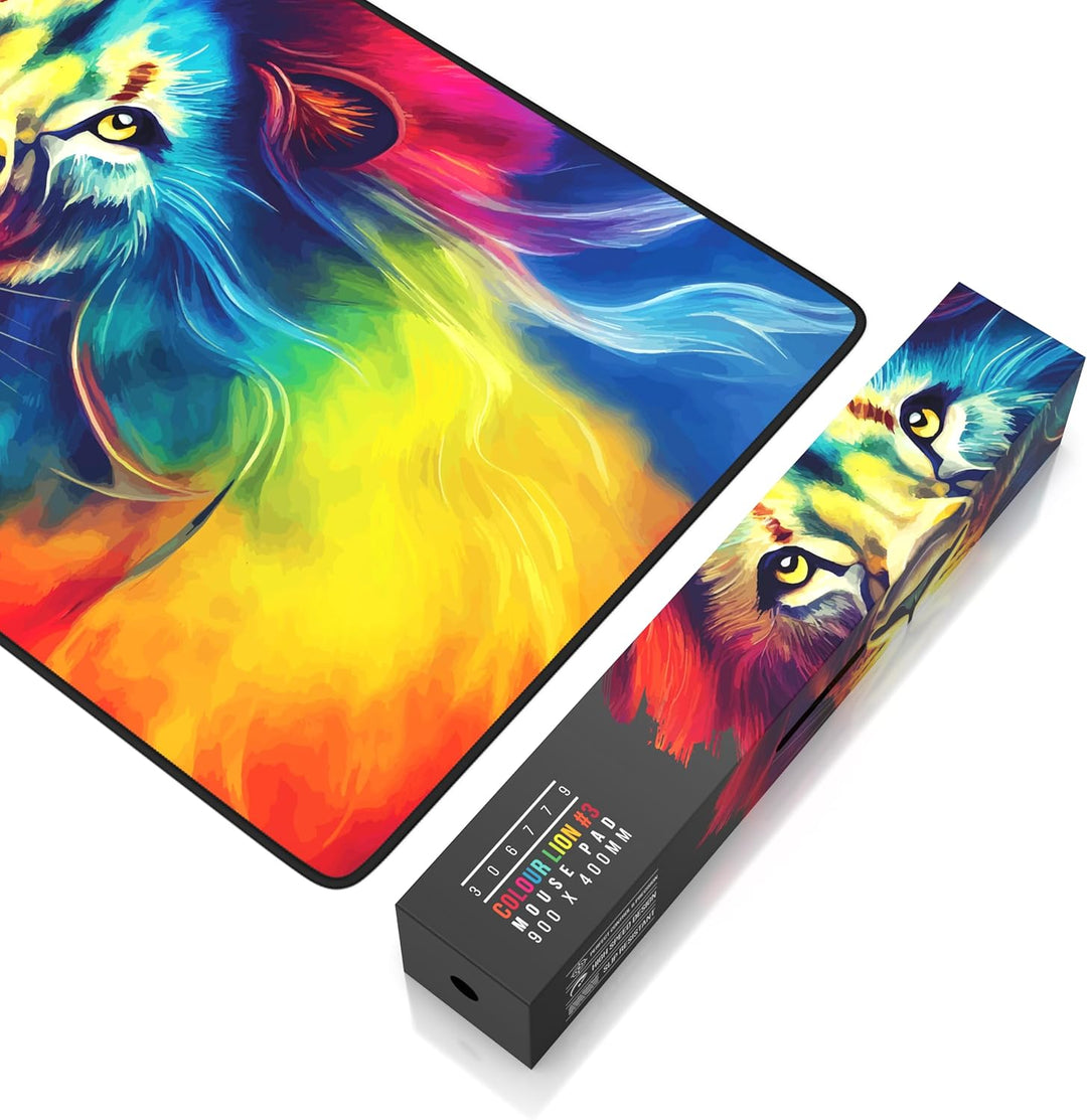 TITANWOLF - XXL Speed Gaming Mauspad 900 x 400mm - XXL Mousepad - Tischunterlage Large Size - verbes