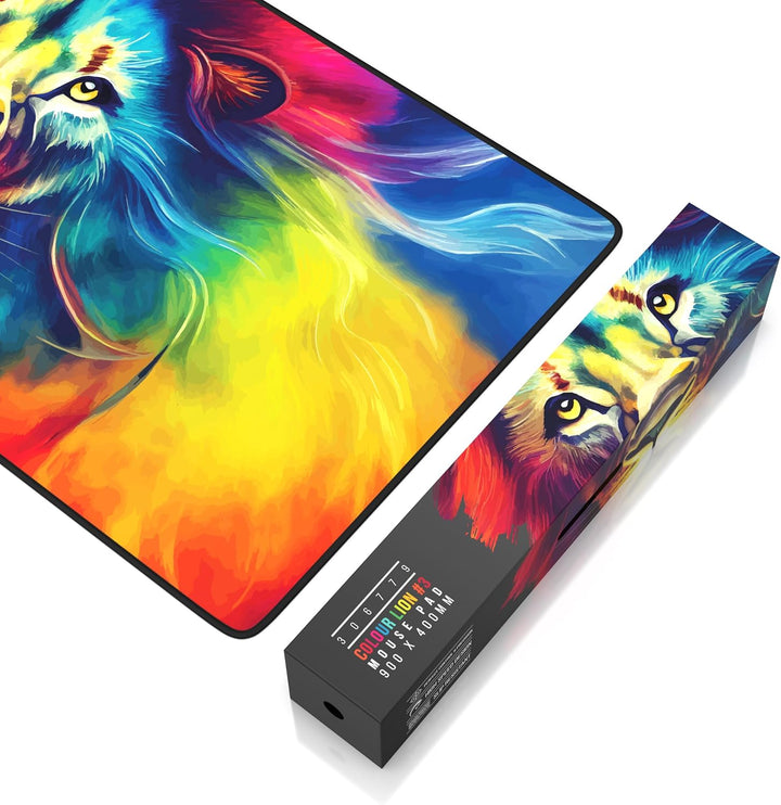 TITANWOLF - XXL Speed Gaming Mauspad 900 x 400mm - XXL Mousepad - Tischunterlage Large Size - verbes