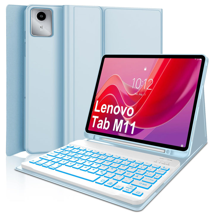 WINCHKING Hülle Mit Tastatur Für Lenovo Tab M11 2024, Hülle Tastatur Für Lenovo Tab M11 Tb330 11 Zol