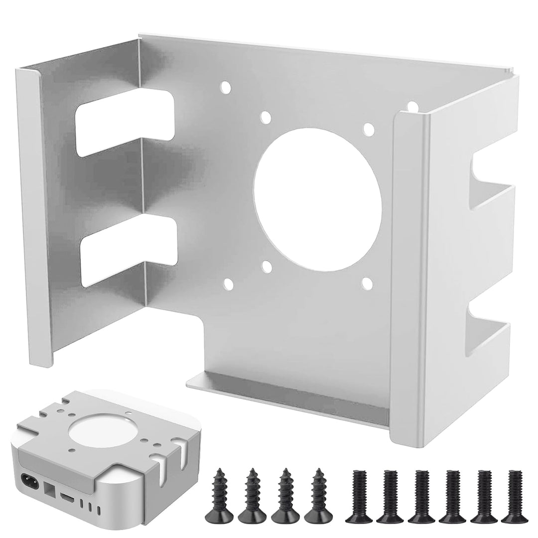 Mac Mini Halterung, VESA Halterung für Mac Mini M4 2024, Wandhalterung Untertisch Halterung aus Meta