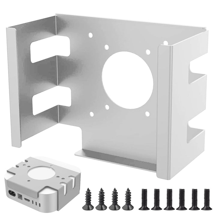 Mac Mini Halterung, VESA Halterung für Mac Mini M4 2024, Wandhalterung Untertisch Halterung aus Meta