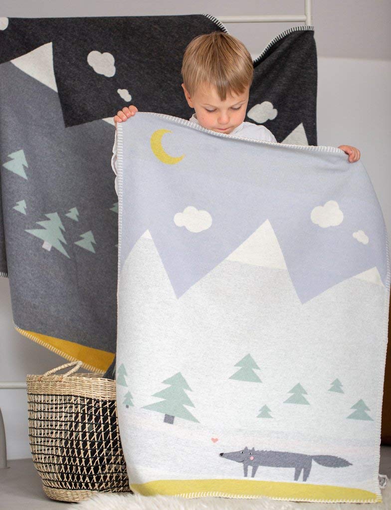 Fussenegger Babydecke Kinderdecke Wolf 70 x 90 cm