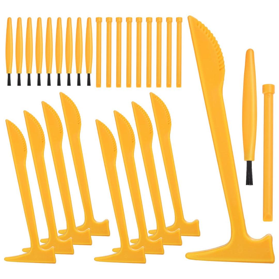 Hemobllo 30 Stueck Ausgrabungswerkzeug Set Dinosaurier Ausgrabung Kit Gelb
