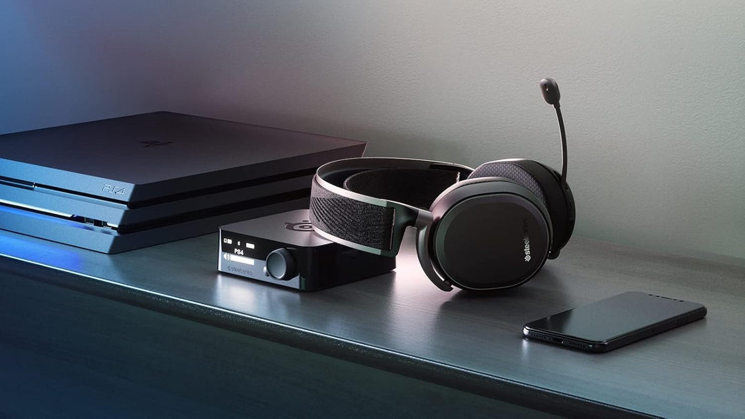 SteelSeries Arctis Pro Wireless – Kabelloses Gaming-Headset (2,4 GHz & Bluetooth) – Hochauflösende L