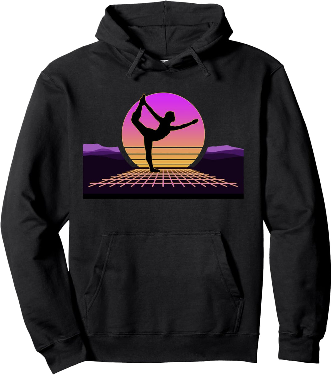 80er Jahre Retro Dance / Tänzer - Digital Art Sunset Dancing Pullover Hoodie