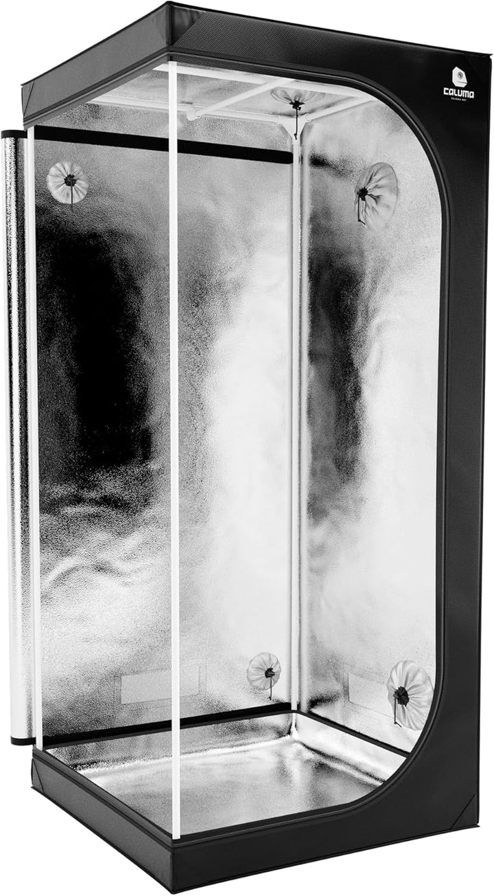 Caluma Growzelt 80×80×180cm – professionelles Indoor-Zelt, Growbox für Pflanzenanbau, lichtdicht, ul