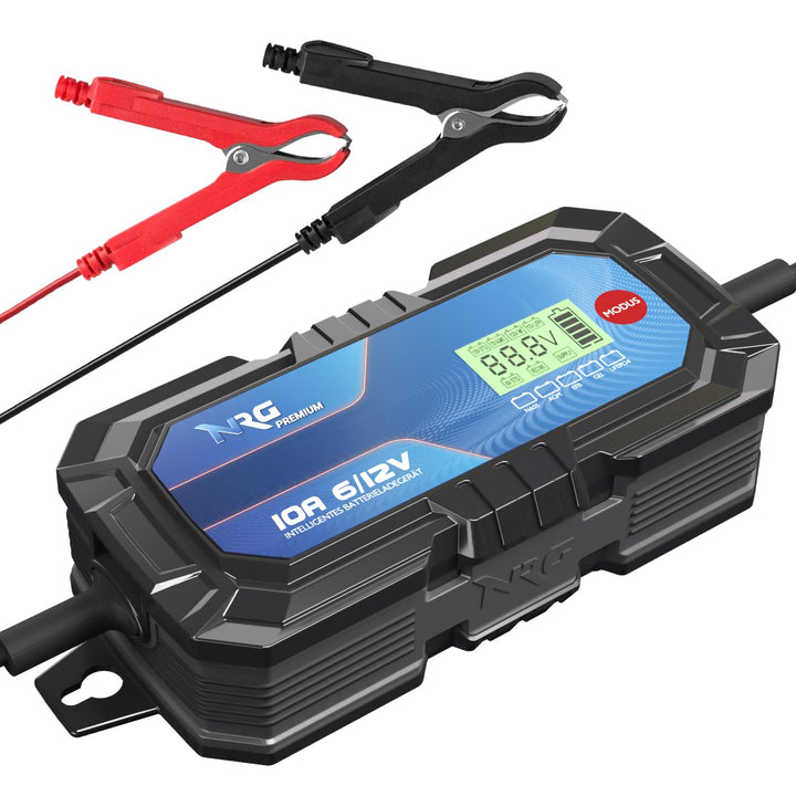 LiFePO4 Ladegerät 12V/6V 10A Batterie Auto LKW Batterieladegerät Lithium-Eisenphosphat-Ladegerät Ble