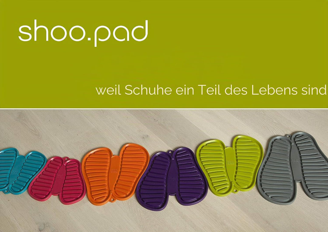 Sanni Shoo Shoo.Pad Schuhablage Schuhabtropfschale – Waschbare Schuhmatte in versch. Grössen &amp; Farbe