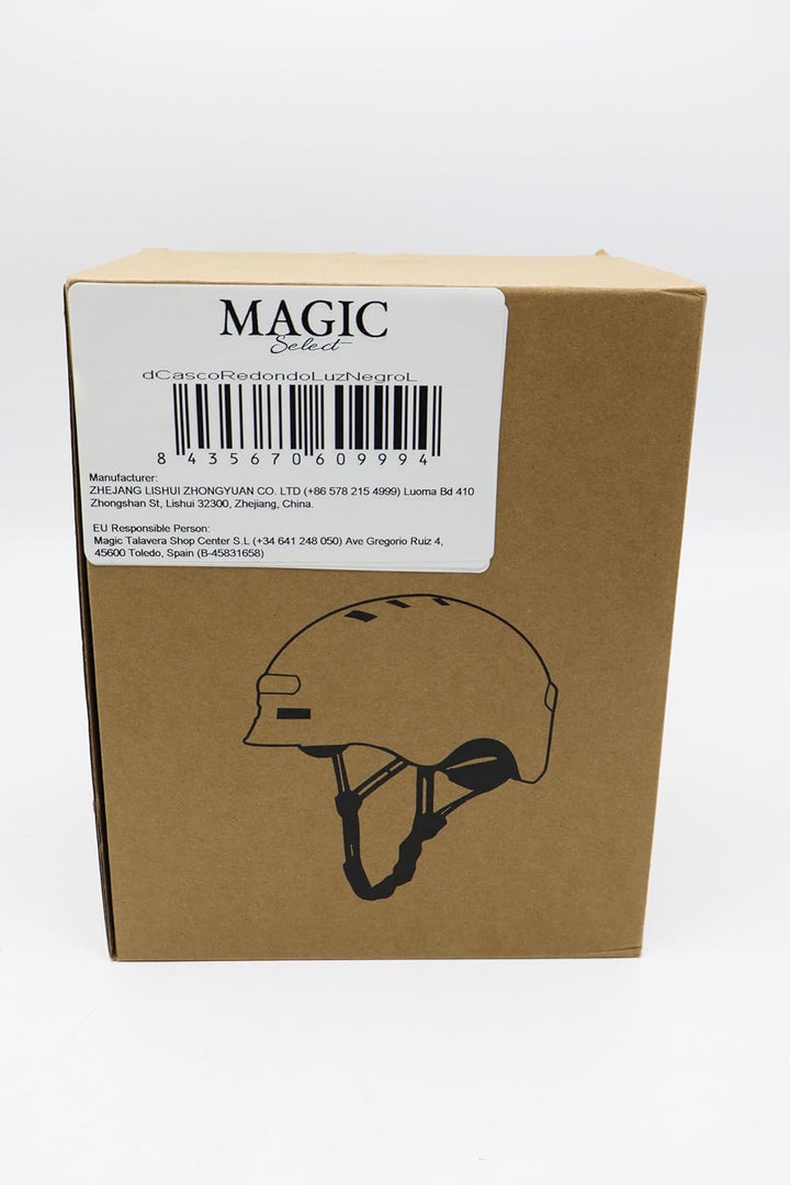 Fahrrad oder Elektrorollerhelm mit Rotem Warnlicht + weissem Frontlicht. Fahrradhelm, Skate, Schlitt