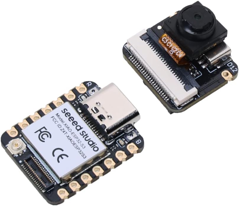 Seeed Studio XIAO ESP32S3 Sense – 2,4 GHz Wi-Fi, BLE 5.0, OV2640 Kamerasensor, Digitalmikrofon, 8 MB