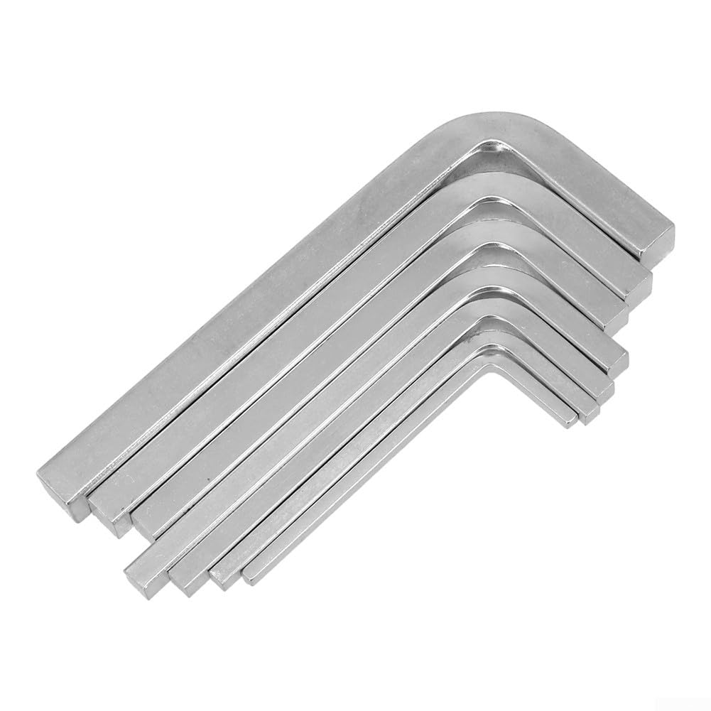 Vierkantschlüssel-Set, L-förmiger Vierkantschlüssel, 3–10 mm, Chrom-Vanadium-Stahl, Vierkantschlüsse