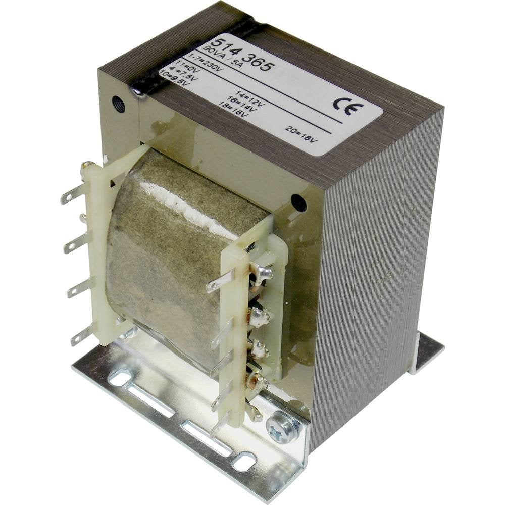 Elma TT IZ68 Universal-Netztransformator 1 x 230V 1 x 7.5 V/AC, 9.5 V/AC, 12 V/AC, 14 V/AC, 16 V/AC