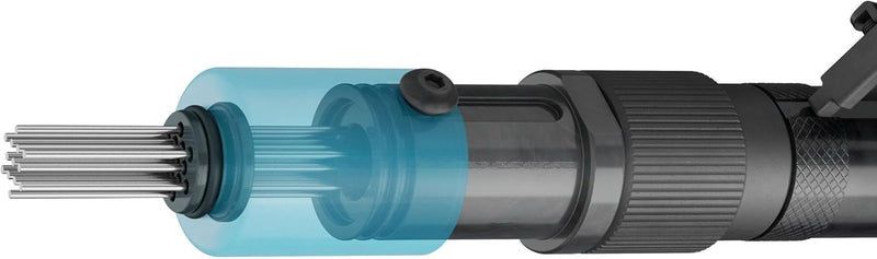 HAZET Mini Nadelentroster 9035M-6, 235,6 mm Länge, druckluftbetrieben, Schonende Reinigung von versc