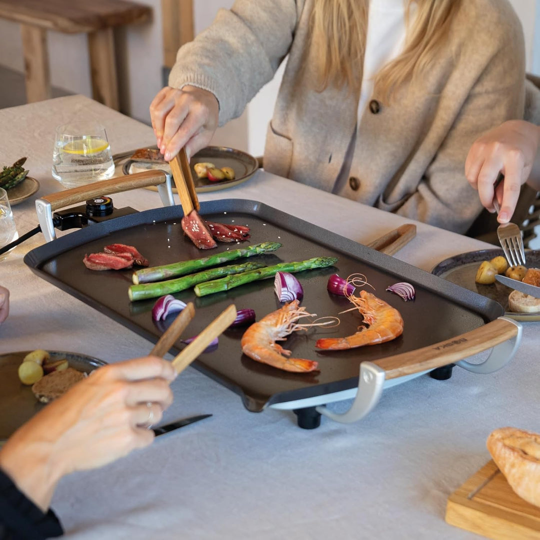 Boska Elektrische Grillplatte Pro – Tischgrills - Teppanyaki-Platte 35x56 cm – PFAS-freie Keramikbes