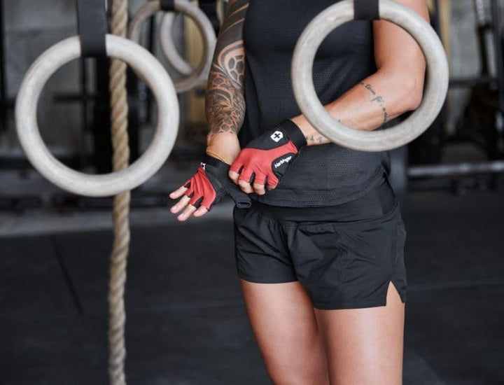 Harbinger Flexfit 2.0 Gewichtheber-Handschuhe – Natürliche Handbewegung M Rot, M Rot