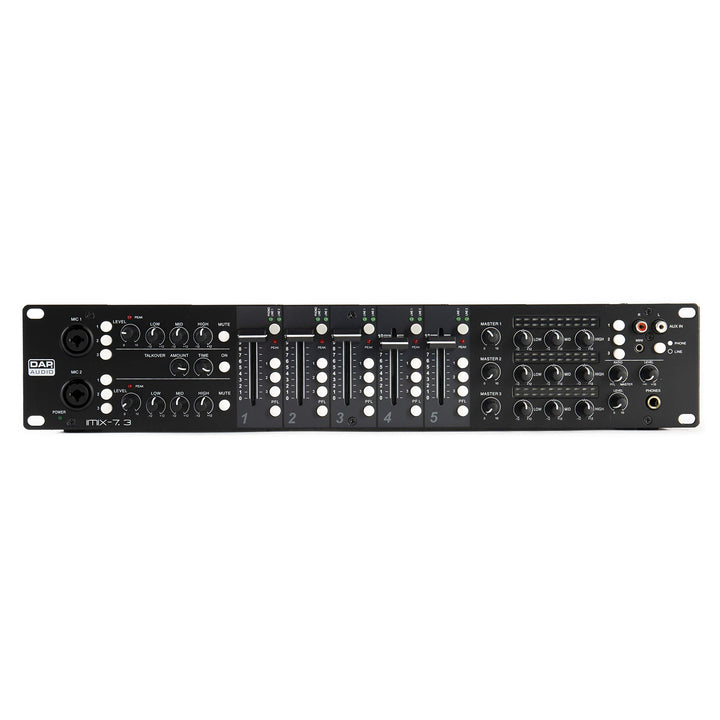 DAP IMIX-7.3 7-Kanal, 3 Zonenmixer 19", 2HE