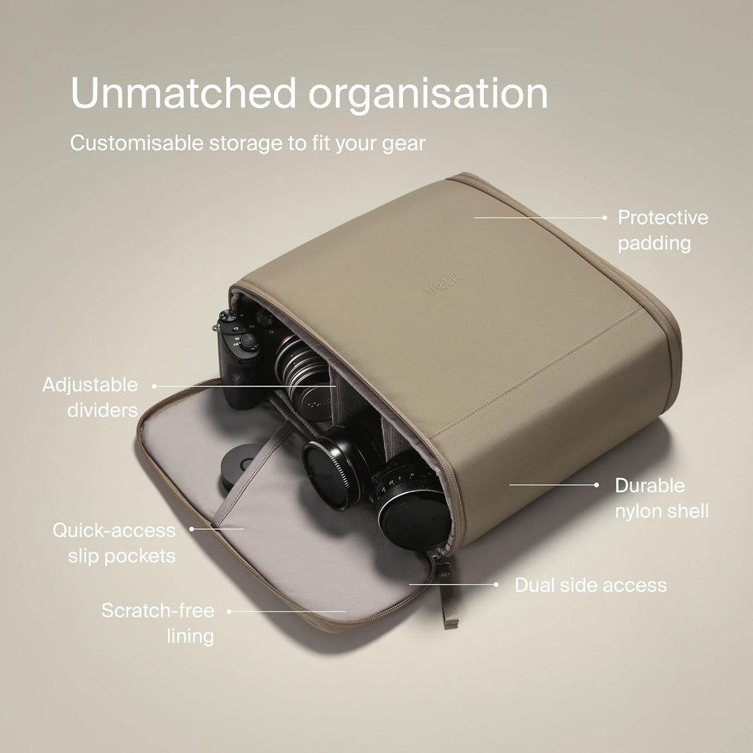 Urth Norite 11,3 l Kamera-Einsatztasche – Wasserabweisende, gepolsterte, recycelte Tasche für DSLR/S