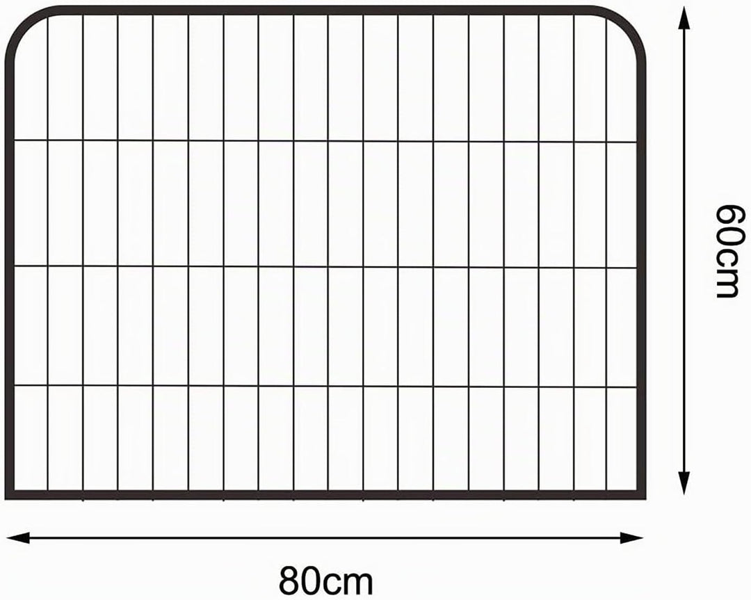 lionto Freilaufgehege Welpen Gitterfreilauf Kleintiere, (S) 80x60 cm, (S) 80x60 cm