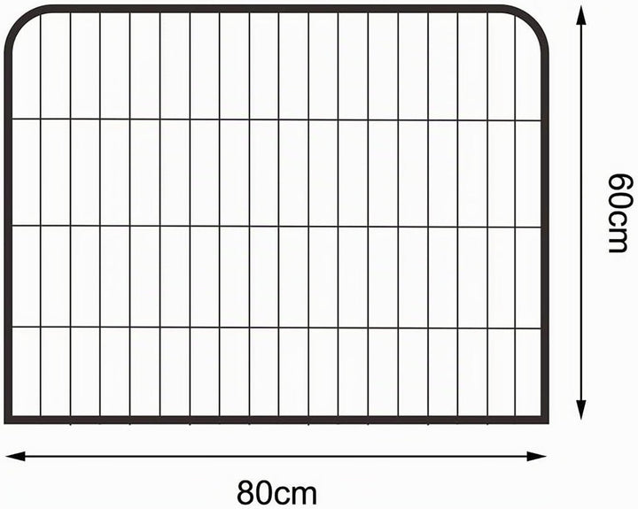 lionto Freilaufgehege Welpen Gitterfreilauf Kleintiere, (S) 80x60 cm, (S) 80x60 cm