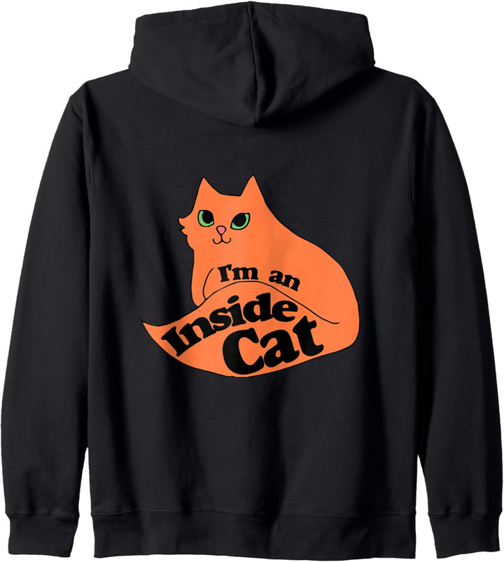 I'm an Inside Cat Social Distancing humor cat person Kapuzenjacke