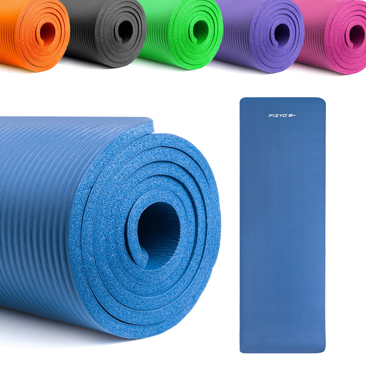 FIZYO Yogamatte 183x61x1 cm – Rutschfeste Fitness- &amp; Trainingsmatte aus NBR-Schaum – Gymnastikmatte