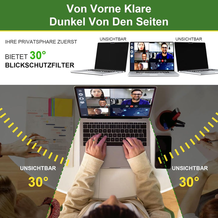 Magnetischer Blickschutzfilter für MacBook Neo 13 Zoll (2026, A18 pro), Abnehmbarer Anti Glare Blaul