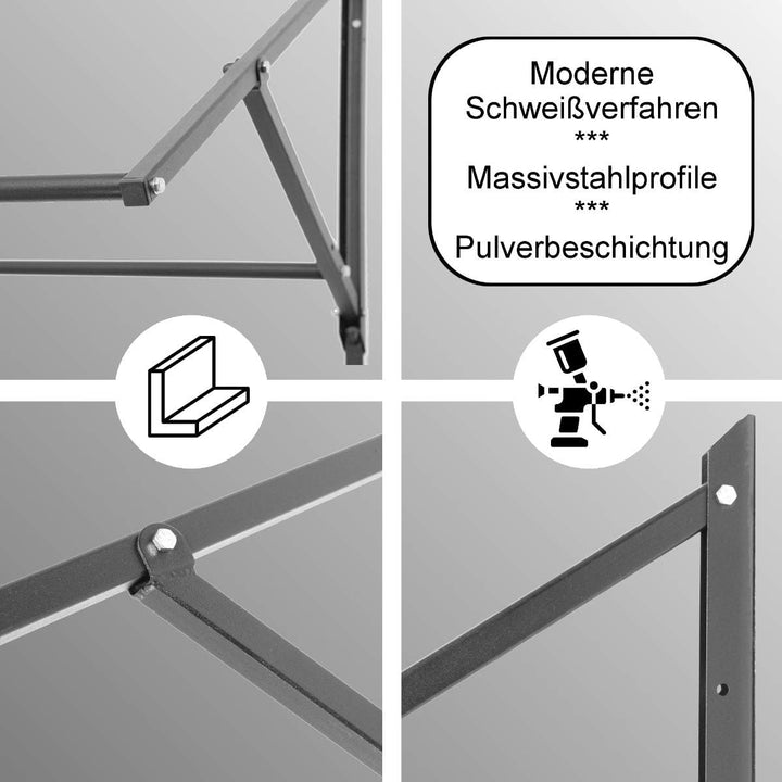 Stillerbursch Reifenregal 8 Reifen zur Wandmontage | Garagenregal | Garage Werkstatt Felgenregal Lag