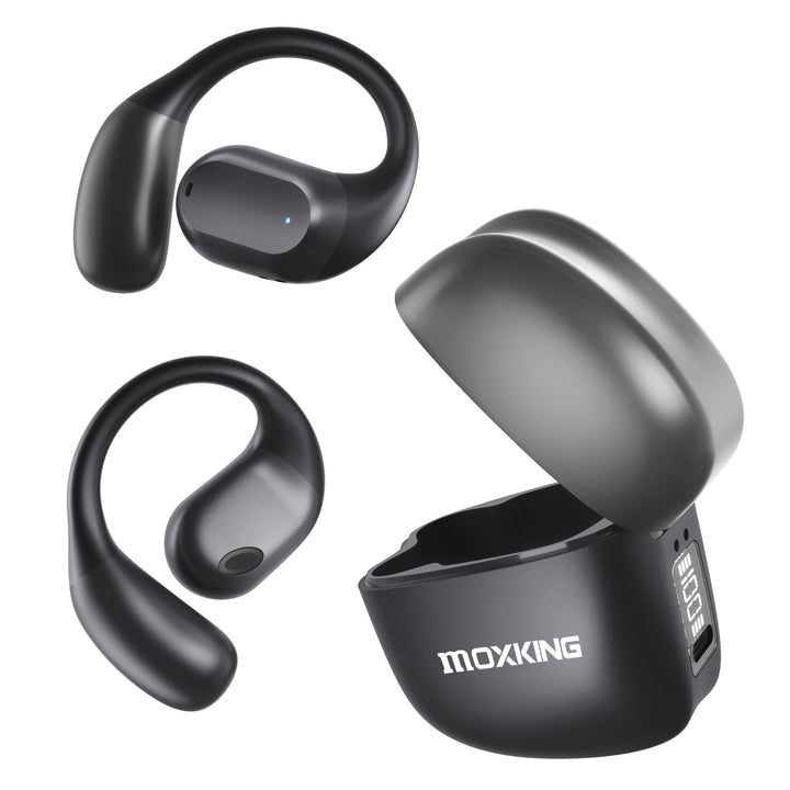 Open-Ear-Kopfhörer, kabelloses Bluetooth-Headset, integriertes Mikrofon, Bequeme Ohrhörer mit weiche