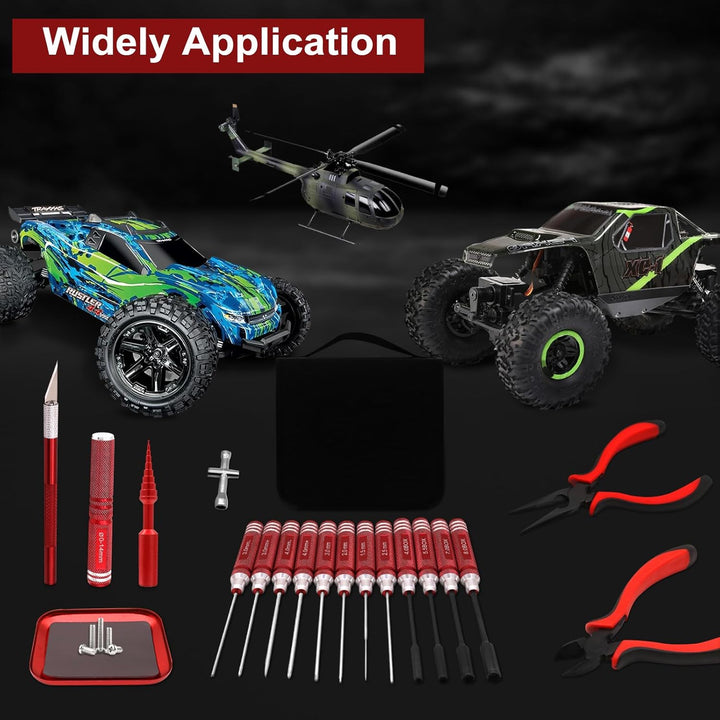 19 in 1 RC Werkzeugsatz, RC Schraubendreher Tools Set Sechskant Sechskantmutter Kreuzschraubendreher