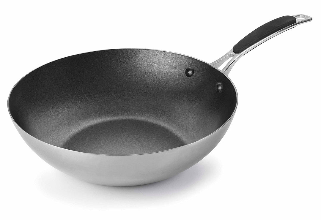 Lacor Wok,ANTIHAFT, TRI-Metal, 28 cm, Trimetal, Grey, 37 x 28 x 15 cm