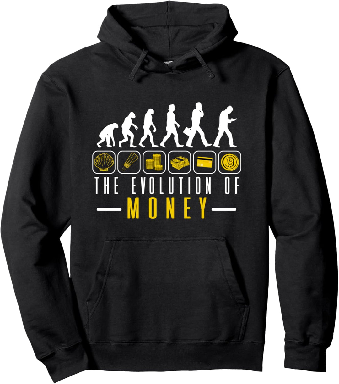 The Evolution of Money für Krypto Investoren | Bitcoin Pullover Hoodie