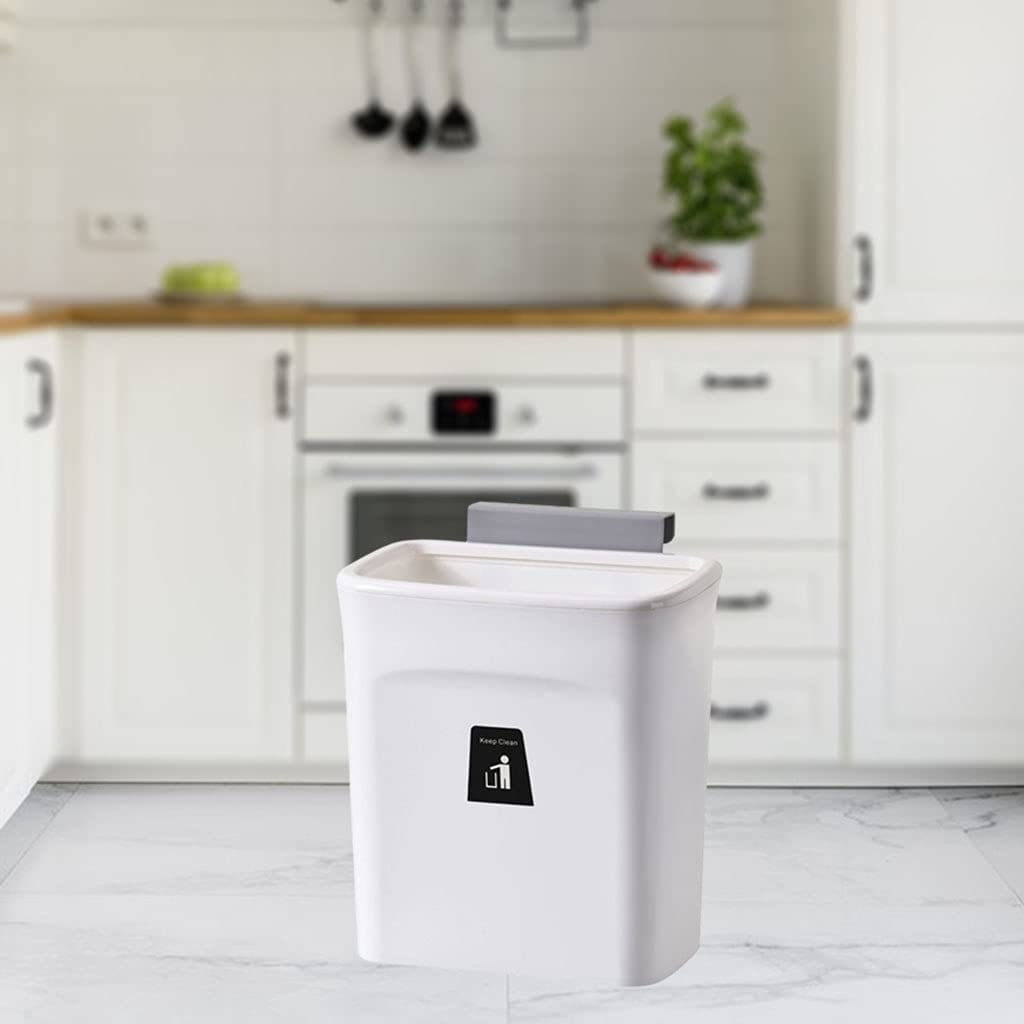 9 Liter Kompostmülleimer Küche mit Deckel, kleiner Komposteimer für Türen oder Wand, hängender Abfal