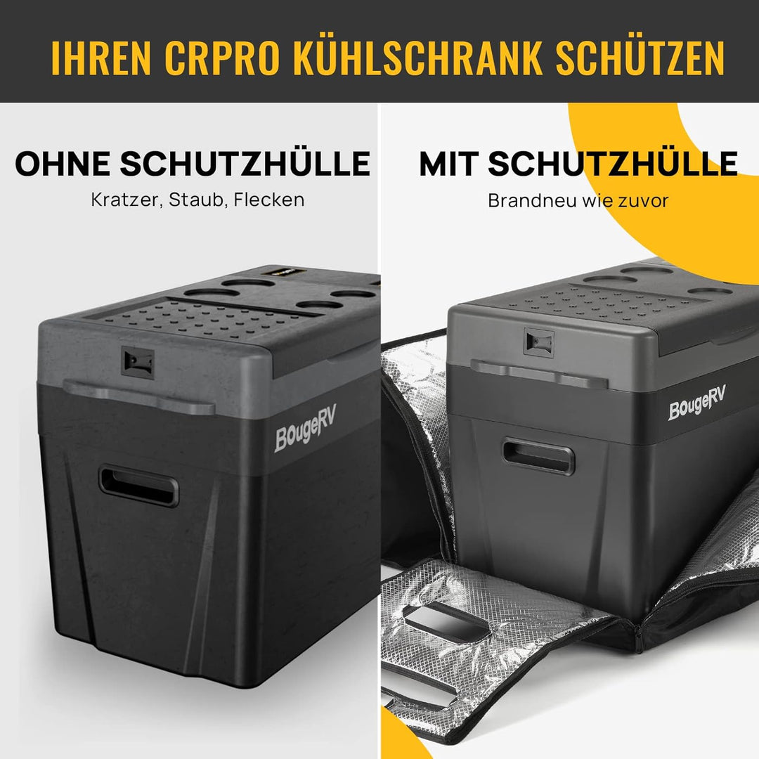 BougeRV Wasserfest und Isoliert Schutzhülle für CR PRO Kühlbox, 600D Oxford Tragetasche(Kühlbox Nich