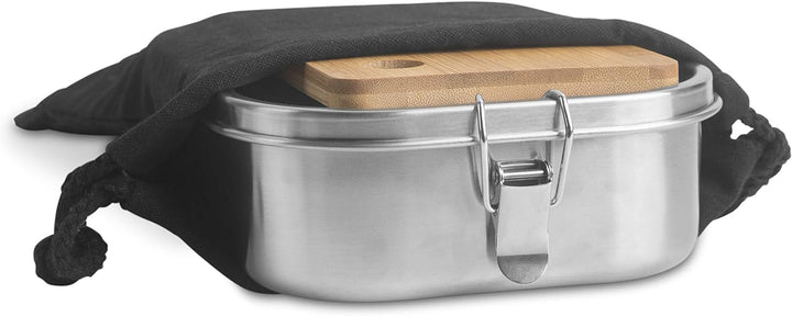 hydro2go® | NEU | Auslaufsichere Edelstahl Brotdose als innovatives Set. BPA- und plastikfreie Lunch