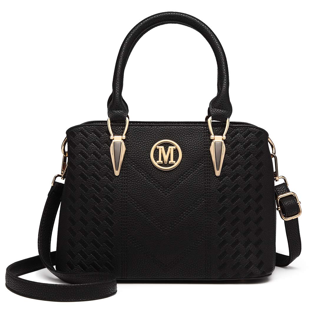 Miss Lulu Handtasche Damen Mittelgross Henkeltasche Elegante Schultertasche Tasche für Damen mit Lyc