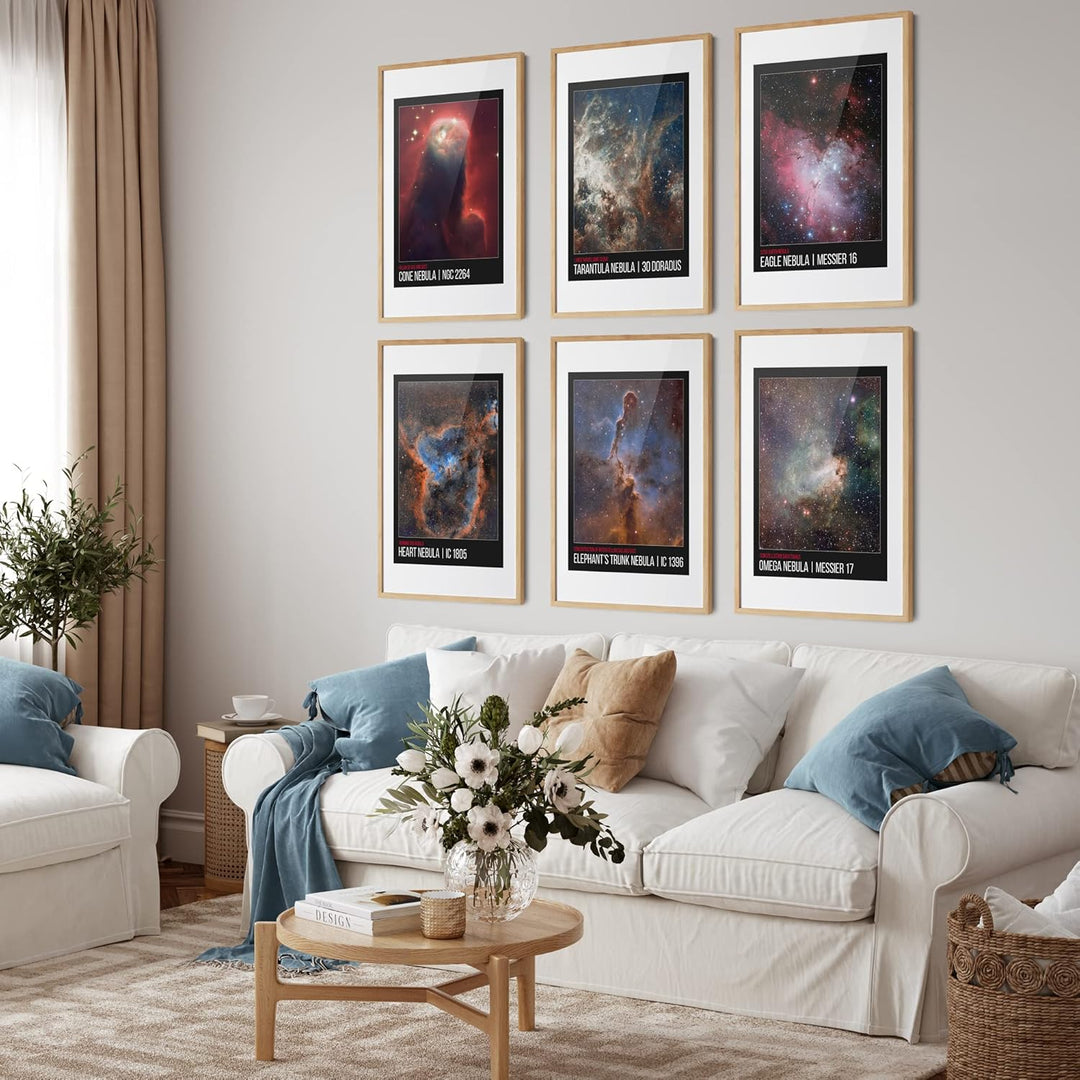 Weltraum-Schlafzimmer-Wanddekoration – Galaxie-Kunst, Kinderzimmer-Dekoration, Universum, Nebel, mod
